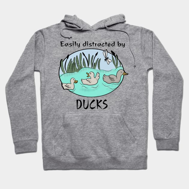 Easily distracted by ducks Hoodie by Antiope